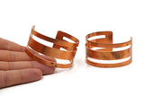 Copper Cuff Bracelet - Raw Copper Cuff Bracelet Bangles (30x156x1mm) Brc089