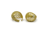 Brass Ring, 2 Raw Brass Adjustable Rings N0081