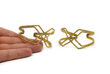 Brass Boho Cuff, Raw Brass Wire Bracelet Bangle Brc140