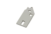 Steel House Charm, 6 Stainless Steel House Shaped Charms With 1 Hole, Earrings, Findings (30x14x0.80mm) SMP2752