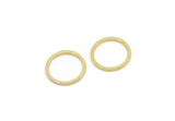 11mm Circle Connector, 12 Gold Plated Brass Circle Connectors, Findings (11x0.80mm) SMP3336