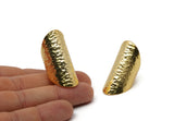 Gold Gladiator Ring, Gold Plated Brass Hammered Adjustable Gladiator Ring N0141 Q0302