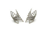 Silver Ring, Antique Silver Plated Brass Adjustable Ring N0219