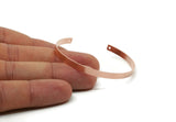 Copper Bangle, Raw Copper Adjustable Bracelet Cuff With 2 Holes (138x4x0.80mm) SMP3251