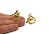 Brass Ring, Raw Brass Adjustable Rings N0031