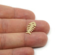 Brass Fish Charm, Raw Brass Fish Bone Charms, Animal Jewelry, Findings (15/20/25x0.60mm) SMP3318