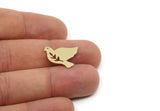 Brass Bird Blank, Raw Brass Pigeon Blanks, Olive Branch Findings (19/24/28.5x0.60mm) SMP3320