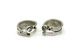 Silver Ring, Antique Silver Plated Brass Adjustable Rings N0160