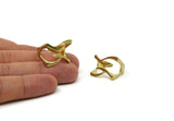 Brass Ring, Raw Brass Adjustable Rings N0026