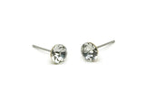 Brass Stud Earrings, 6 Crystal Rhinestone Beads Brass Stud Earrings Brass Setting for SS29 - 6.3mm SS29 N0581
