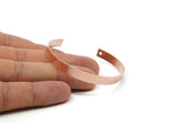 Copper Bangle, Raw Copper Adjustable Bracelet Cuff With 2 Holes (148x6x0.80mm) SMP3249