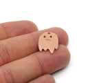 Copper Ghost Charm, Raw Copper Ghost Charms With 1 Loop, Blanks, Findings (15/20/25x0.80mm) SMP2891