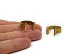 Brass Gothic Ring, Raw Brass Adjustable Gothic Rings N0408