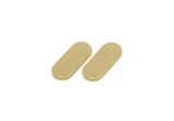 Brass Oval Blank, Raw Brass Oval Shaped Blanks, Brass Findings, Stamping Blanks (19x8x1.5mm) SMP3276