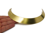 Brass Necklace, Raw Brass Huge Choker With 2 Holes (175x25mm) R058