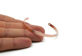 Copper Bangle, Raw Copper Adjustable Bracelet Cuff With 2 Holes (136x4x0.80mm) SMP3247