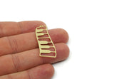 Brass Irregular Charm, Raw Brass Irregular Shaped Charms With 1 Loop, Findings (28/38x0.60mm) SMP3092