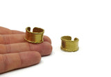 Brass Ring, Raw Brass Adjustable Rings N0082