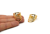 Gold Ethnic Ring, Gold Plated Brass Adjustable Ethnic Rings N0144 Q0282