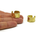 Brass Ring, Raw Brass Adjustable Ring N0110