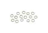5mm Jump Ring, 125 Antique Silver Plated Brass Jump Rings, Connectors (5x0.80mm) A0820
