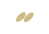 Brass Oval Blank, Raw Brass Oval Shaped Blanks, Brass Findings, Stamping Blanks (12x5x0.80mm) SMP3279