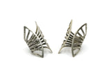 Silver Ring, Antique Silver Plated Brass Adjustable Ring N0221