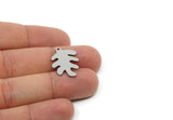Custom Leaf Charms for Jewelry Making, Personalized Brass, Copper, Stainless Steel Branch Pendant With 1 Hole, Nature (25x16mm) SMP3152