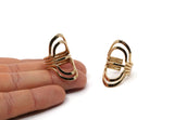 Gold Wire Ring, Gold Plated Brass Adjustable Boho Wire Ring N0145 Q0222