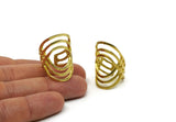 Brass Ring, Raw Brass Adjustable Rings N0006