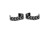 Black Bracelet, Oxidized Black Brass Bracelet Bangles, Cuffs BRC167 S190