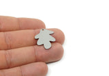 Custom Leaf Charms for Jewelry Making, Personalized Brass, Copper, Stainless Steel Branch Pendant With 1 Hole, Nature (25x20mm) SMP3151