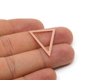 Copper Triangle Charm, Raw Copper Triangle Charms, Earring Findings, For Jewelry Making (20/28/35/42.5/50x0.80mm) SMP2880