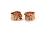 Rose Gold Boho Ring, Rose Gold Plated Brass Adjustable Ring N0156 Q0392