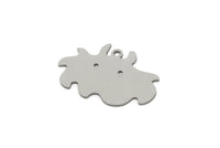 Steel Charm, 8 Stainless Steel, Steel Pendants, Charm Pendants, Steel Charms With 1 Loop (16x25x0.80mm) SMP2721