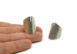 Silver Ring, Hammered Antique Silver Plated Brass Adjustable Rings N0140 H0531