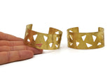 Brass Cuff Bangle, Raw Brass Cuff Bracelet Bangle (150x28x0.80mm) T118