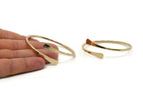 Gold Cuff, Gold Plated Brass Cuff, Bracelet Bangle Q0352