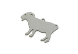 Steel Goat Charm, 8 Stainless Steel Goat Charms With 1 Loop, For Jewelry Making (20x30x0.80mm) SMP3099