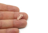 Copper Fish Charm, Raw Copper Fish Bone Charms With 1 Loop, Animal Jewelry, Findings (15/20/25x0.80mm) SMP3321