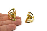 Brass Ring, Raw Brass Adjustable Rings N0012