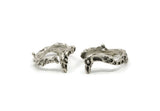 Silver Bird Ring, Antique Silver Plated Brass Adjustable Bird Ring N0400