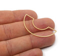 U Shape Charm, Raw Brass U Shape Charms, Pendants, Earrings, Findings (18/41.5x0.60mm) SMP3017