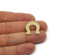 Brass Horseshoe Charm, Raw Brass Horseshoe Charms With 1 Loop, Pendant Findings, Parts Of Jewelry (20/25/30x0.60mm) SMP3097