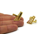 Brass Adjustable Ring, 2 Raw Brass Adjustable Rings N0057
