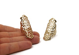 Gold Boho Ring, Gold Plated Brass Adjustable Boho Rings N0142 Q0225