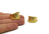 Brass Ring, Raw Brass Adjustable Ring N0413