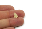 Brass Tree Blank, Raw Brass Pine Tree Blanks, Findings (13x9x0.80mm) SMP3280