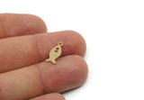 Brass Fish Charm, Raw Brass Fish Charms With 1 Loop, Blanks, Findings (15/20/25x0.60mm) SMP3327