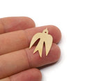 Brass Bird Charm, Raw Brass Bird Charms, Charm Pendants, Earring Findings (19/24/29x0.60mm) SMP2942